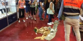 Nubifragi, allagati i padiglioni della Fiera del Levante