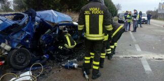 Strage di Capodanno sulla statale 100: 4 morti in uno scontro frontale