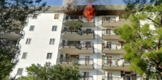 Scoppia un incendio all’ultimo piano di un palazzo a Japigia