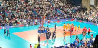L’ItalVolley al Pala Florio: gli azzurri vincono 3 a 0 contro la Macedonia e volano ai quarti