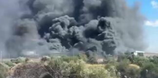 Rogo nella zona industriale di Modugno: in fiamme un capannone di vendita all’ingrosso