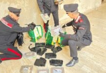 26 chili di cocaina dal valore di oltre 1 milione di euro nascosti in azienda: 2 arresti