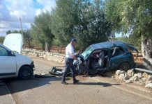Donna 40enne muore al “Di Venere” dopo un incidente stradale sulla Conversano-Putignano
