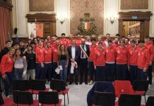 Il sindaco Leccese accoglie le squadre di UniBari Volley a Palazzo di Città